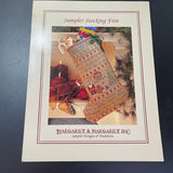 Margaret & Margaret Sampler Stocking Five vintage 1994 counted cross stitch chart