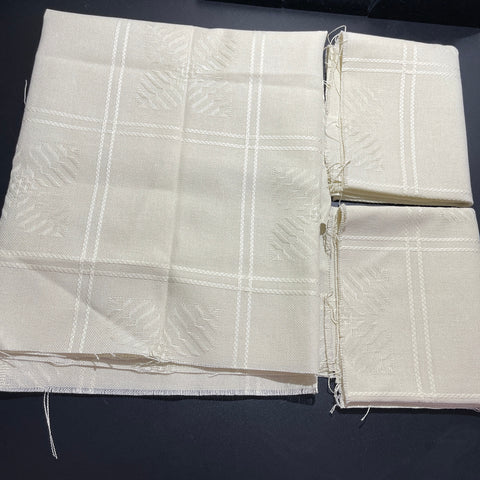 Delightful Ivory 22 count squares needlecraft fabric 3 pieces see pictures and description*