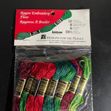 Janlynn 12 8m skeins 6 strand Rayon embroidery floss