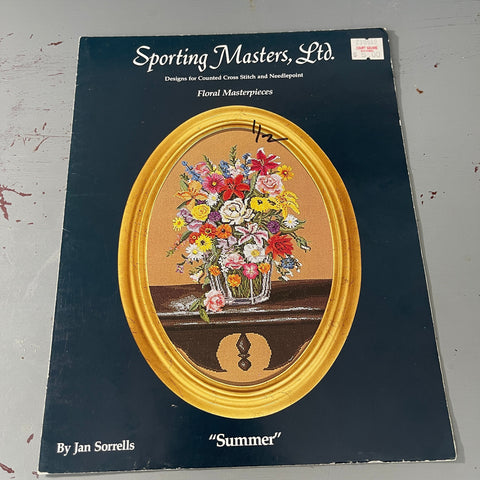 Sporting Masters, Ltd. choice of counted cross stitch and Needlepoint charts see pictures and variations*