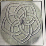 Celtic Braids Blackwork Journey chart and instructions to create two Celtic patterns using simple textured stitches