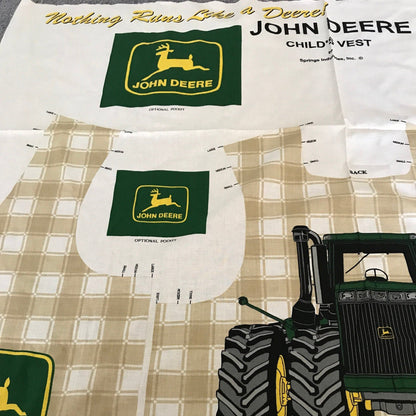 Spring Industries &quot;John Deere&quot; Childs Vest Pre-printed fabric panel