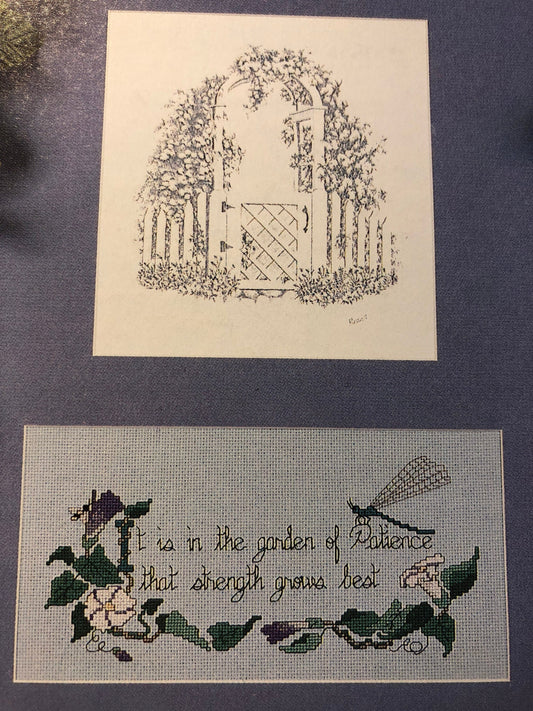 The Portfolio Series, A Garden of Patience, Vintage 1987, Counted Cross Stitch Pattern