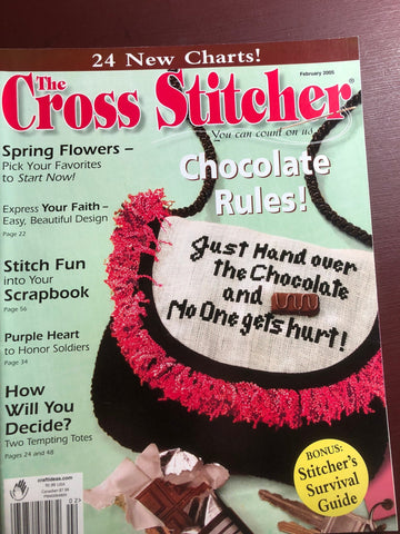 The Cross Stitcher Magazine February 2005, 24 New Charts!