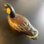 West Indian Whistling Duck hand carved out of wood vintage collectible figurine