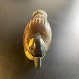 West Indian Whistling Duck hand carved out of wood vintage collectible figurine