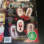 Simply Cross Stitch Magazine Year 1996 Counted Cross Stitch Designs Number 27-32*