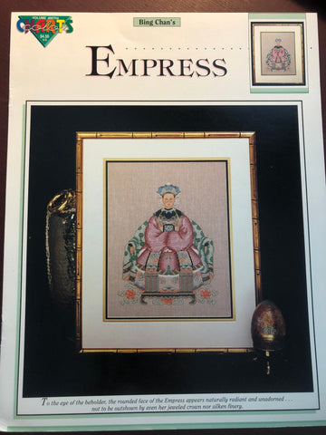 Color Charts, Empress, Vintage 1990, Counted Cross Stitch Pattern, Stitch Count, 132 by 163