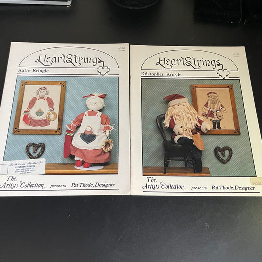 HeartStrings Artists Collection set of 2 Kristopher Kringle AC 32 and Katie Kringle AC-38 vintage 1997-88*