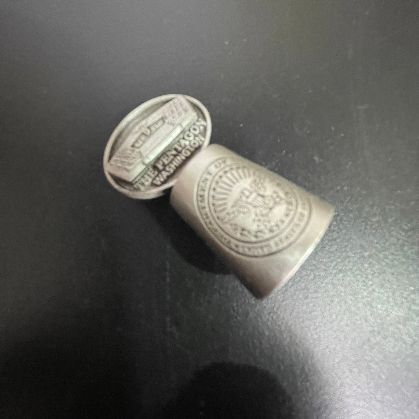 Pewter Pentagon Washington DC Souvenir Collectible Thimble