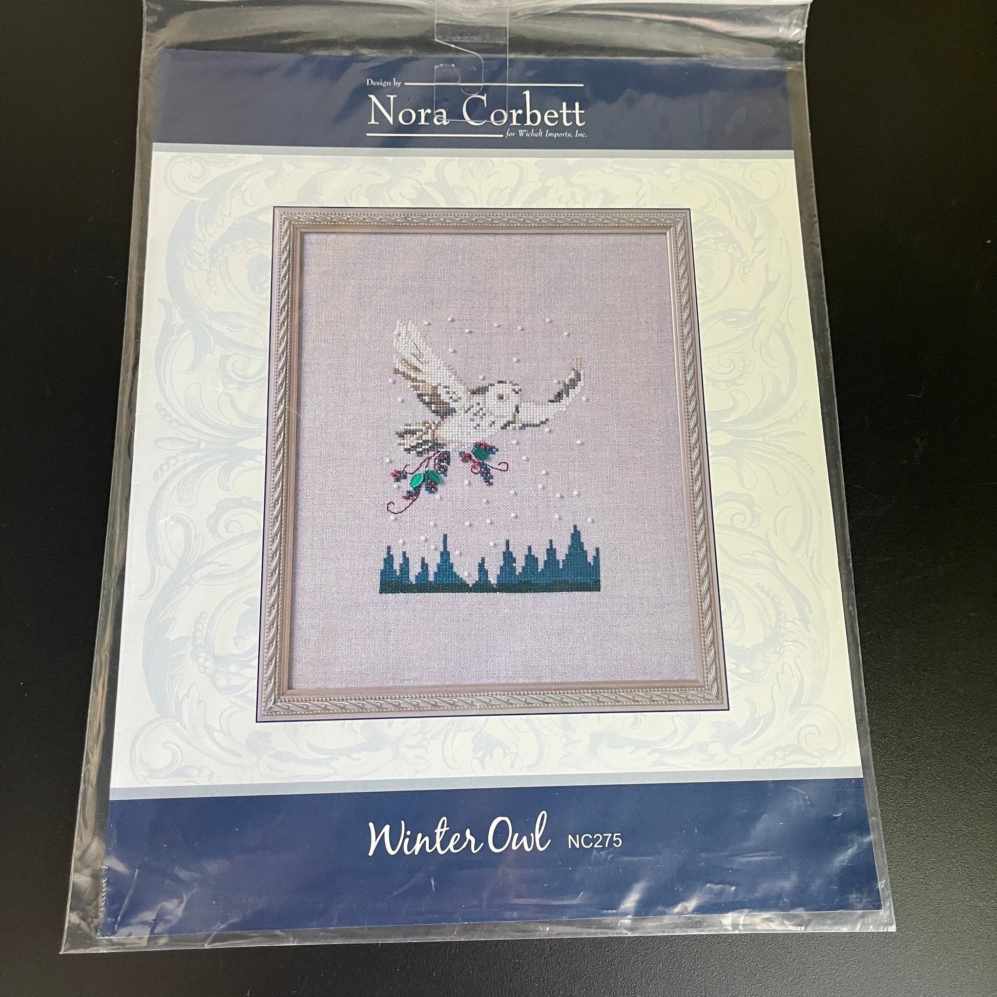 Nora Corbett Winter Owl NC275 Holiday in the Forest 2020 counted cross stitch chart