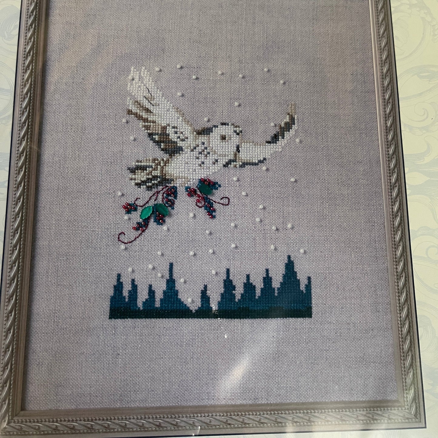 Nora Corbett Winter Owl NC275 Holiday in the Forest 2020 counted cross stitch chart