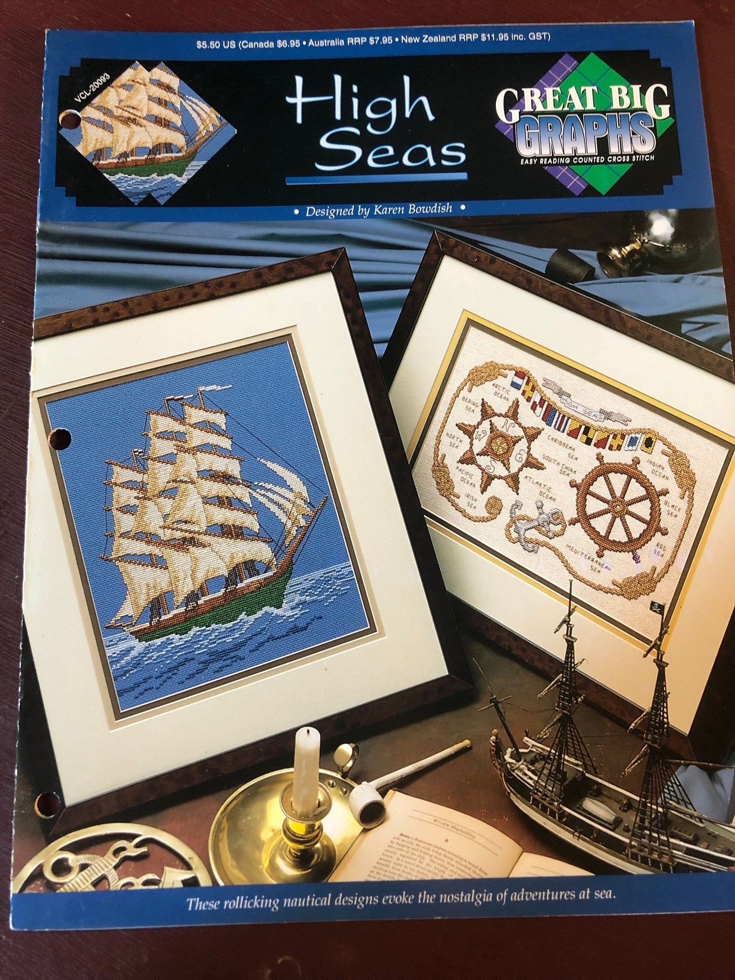 Great Big Graphs, High Seas, Counted, Cross Stitch Patterns