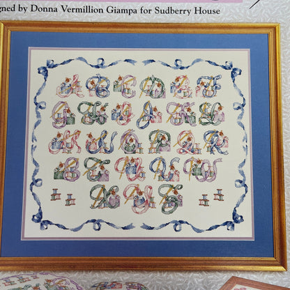 Sudberry House Stitch with Sudberry Sewing Alphabet Leaflet 67 Vintage 1996 Counted Cross Stitch Chart