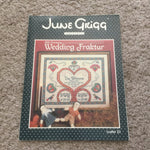 June Grigg 18th Century Wedding Fraktur Counted Cross Stitch Pattern booklet