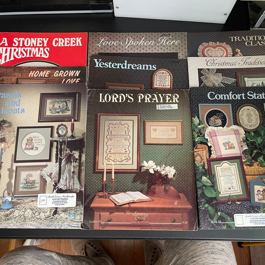 Stoney Creek choice of vintage counted cross stitch charts see pictures and variations* group 1 0f 8