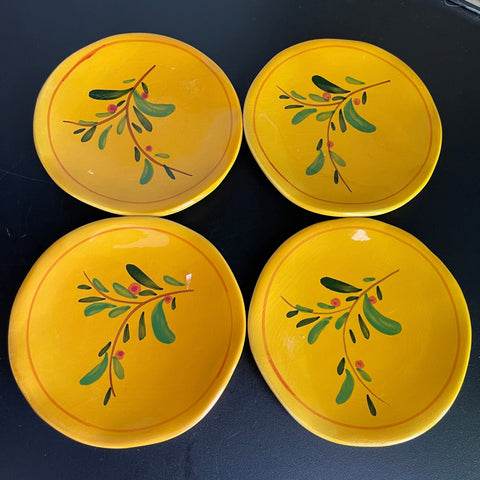 Delightful Design Pac Inc set of 4 decorative mini plates vintage kitchen collectibles