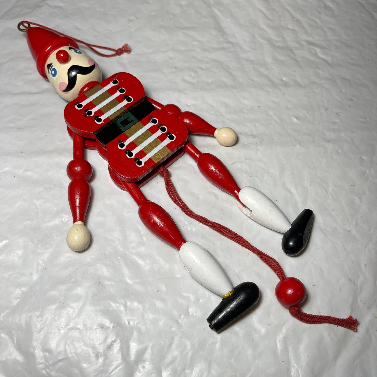 Der Grune Punkt Jumping German Nutcracker Vintage Wooden Puppet Ornament