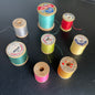 Wonderful wooden spools of thread lot of 8 vintage sewing notions collectibles