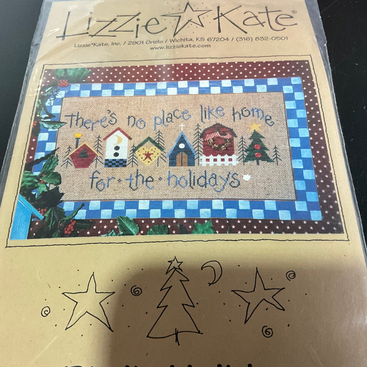Lizzie Kate Birdie Holiday pattern plus 10 count Heatherfield fabric please note!*
