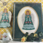 Bucilla Guardian Angel 41122 counted cross stitch kit 18 count white AIDA 9 by 6 inches