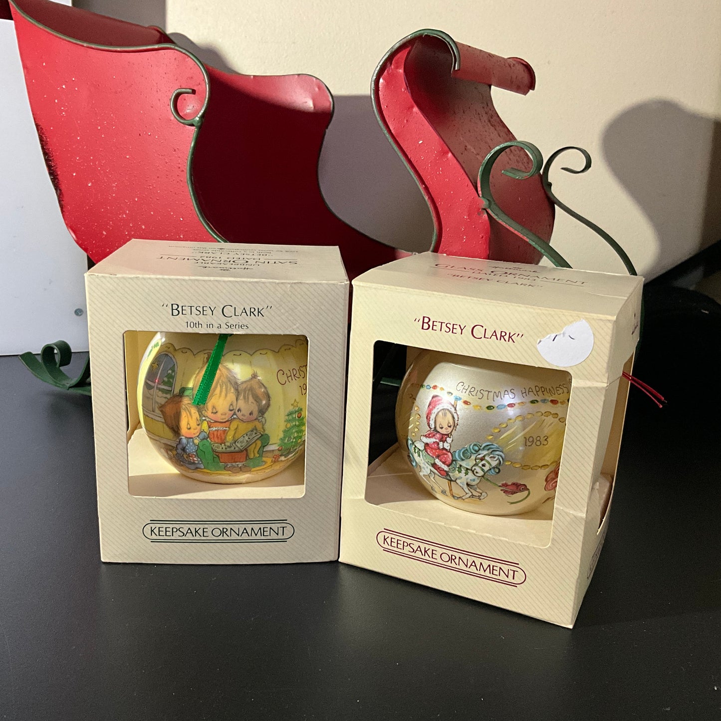 Hallmark Betsy Clark choice of Keepsake vintage ball ornaments see pictures and variations*