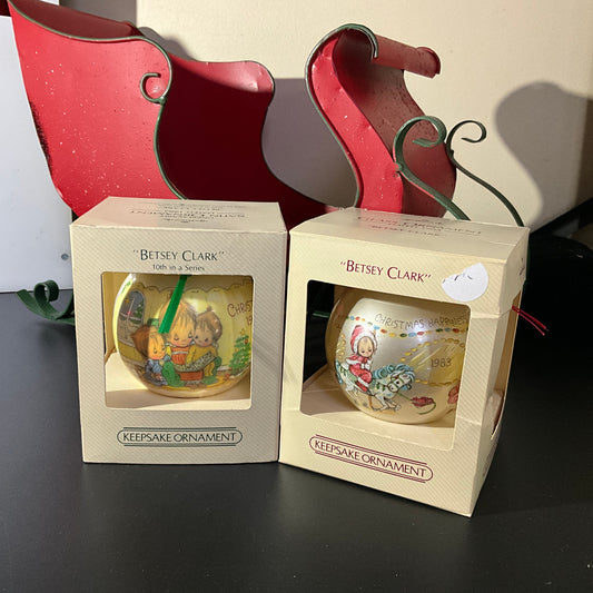 Hallmark Betsy Clark choice of Keepsake vintage ball ornaments see pictures and variations*