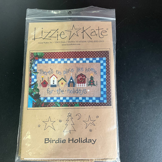 Lizzie Kate Birdie Holiday pattern plus 10 count Heatherfield fabric please note!*