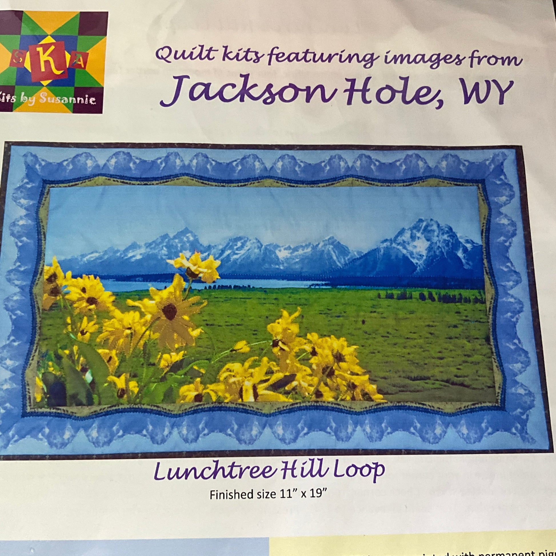 Susannie Jackson Hole, WY Lunchtree Hill LoopPrinted  Quilt Fabric