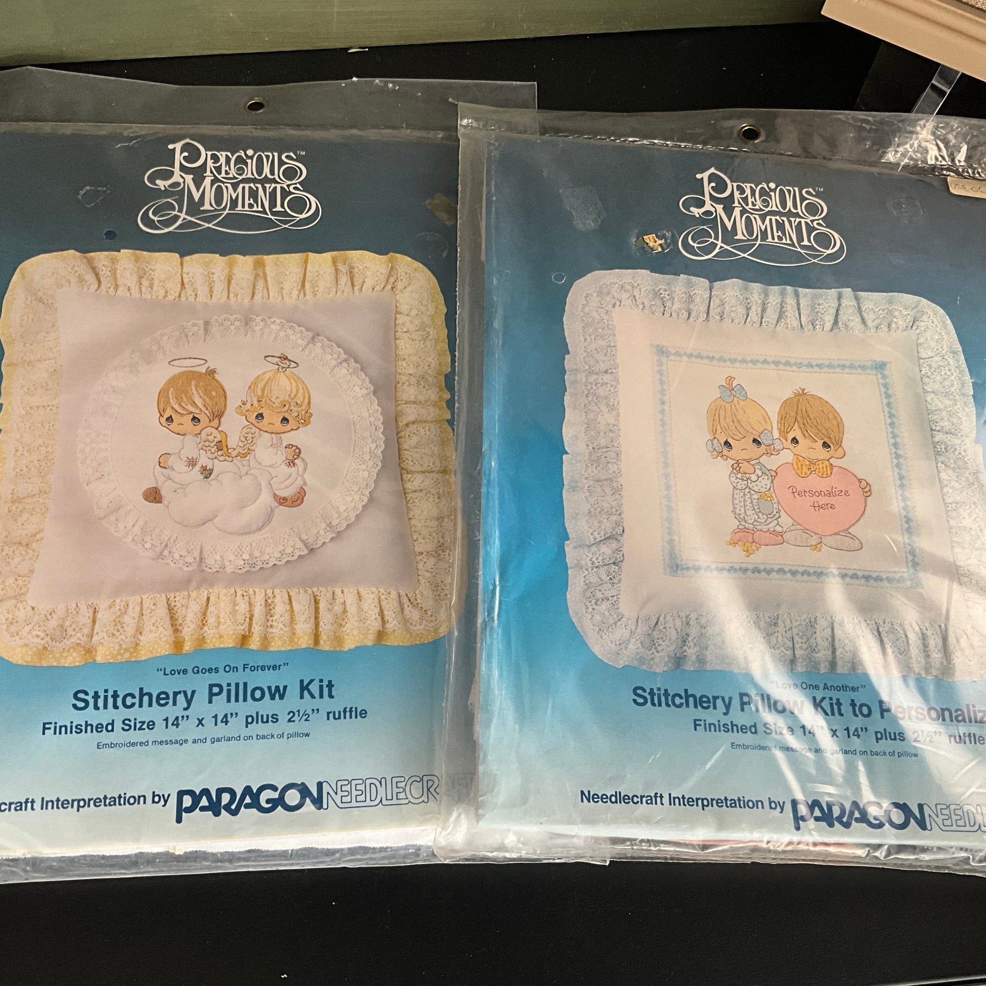 Paragon Needlecraft Precious Moments choice vintage crewel pillow kits see pictures and variations*