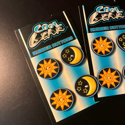 Westwater Cool Gear celestial design set of 12 rubber buttons