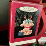 Hallmark Secret Santa Puppy Dated 1994 Keepsake Ornament QX573-6