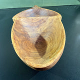 Amazing Acorn large divided wooden  vintage catch all bowl or wall hanging 12.75 by 6.25 inches