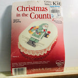 What&#39;s new, Christmas in the Country, Santa Box, Vintage Cross Stitch Kit