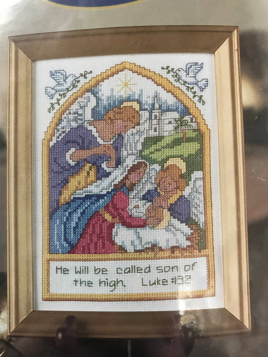 Plaid Bucilla Counted Cross Stitch Christmas Promises kit Guardian Angels