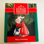 Hallmark, Mooy Christmas, Vintage 1990, Keepsake Ornament, QX493-3