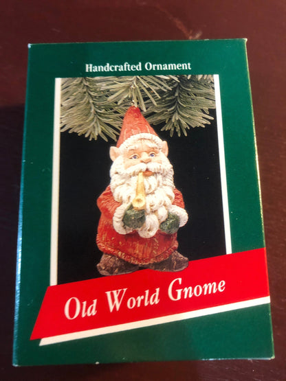 Hallmark, Old World Gnome, Vintage 1989, Keepsake Ornament, QX4345