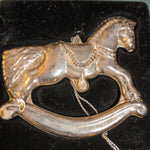 The Christmas Shoppe, Rocking Horse, Genuine Silverplated, Christmas Owner
