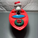 Snoopy In A Speed Boat Whitmans Sampler Candy Box Christmas Collectible Gift Box