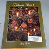 Mary Beale Pair of 2 Christmas Roses I and II Vintage 1989 Counted Cross Stitch Charts