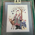 Studio B Woodland Santa vintage 1996 cross stitch chart