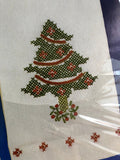 Paragon, The Christmas Collection, Vintage 1982, Pair of Cross Stitch Guest Towels Kit