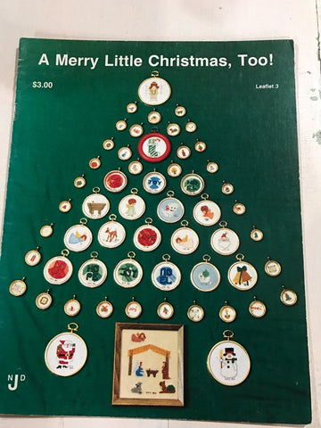 A Merry Little Christmas, Too counted cross stitch design booklet