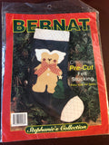 Bernat, Stephanie&#39;s Collection, Angel Bear, Christmas, Pre-Cut Felt Stocking Kit