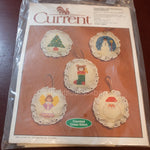 Current, Vintage 1984, Set of 5, Counted Cross Stitch Ornaments Kit*