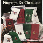 Leisure Arts Fingertips for Christmas Designs by Marina Anderson  Vintage 1988, counted cross stitch design booklet