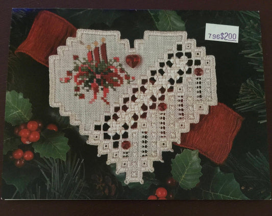 Cross N' Patch, Vintage 1996 Christmas in My Heart counted cross stitch pattern