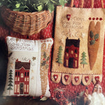 Homespun Elegance Set of 2 Cross Stitch Applique&#39; Collection Shabby Chic Christmas and Hearts Come Home Vintage 2005 Charts