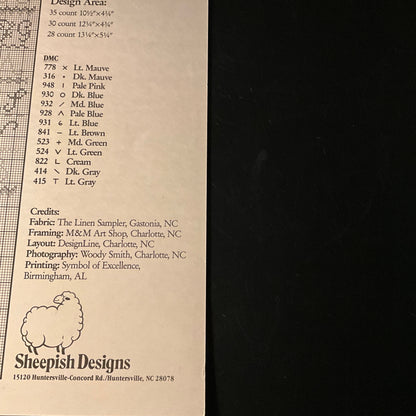 Sheepish Designs choice vintage counted cross stitch charts see pictures and variations*
