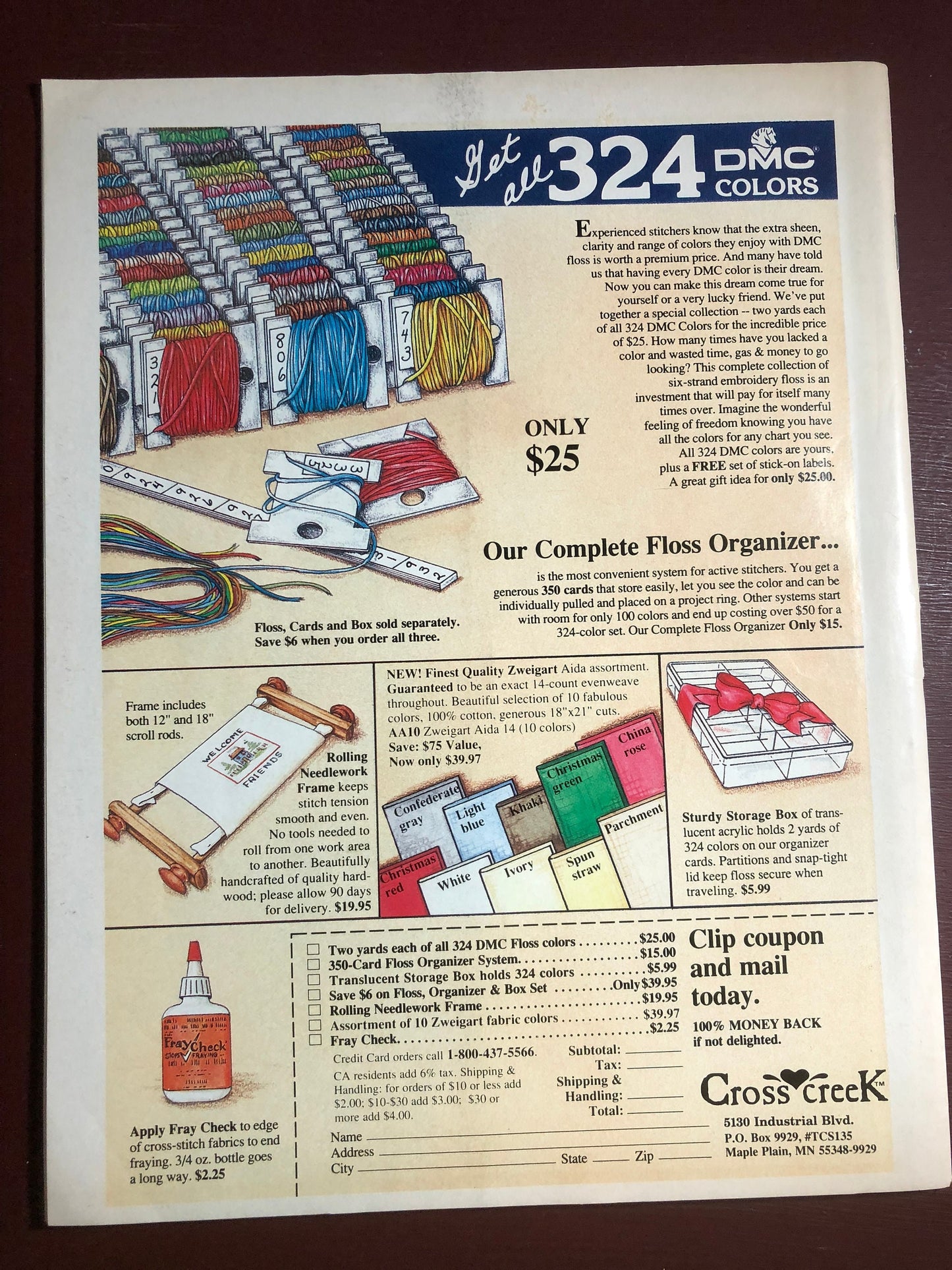 Cross Stitch & Country Crafts, Vintage April 1989, Featuring 12 Days of Christmas